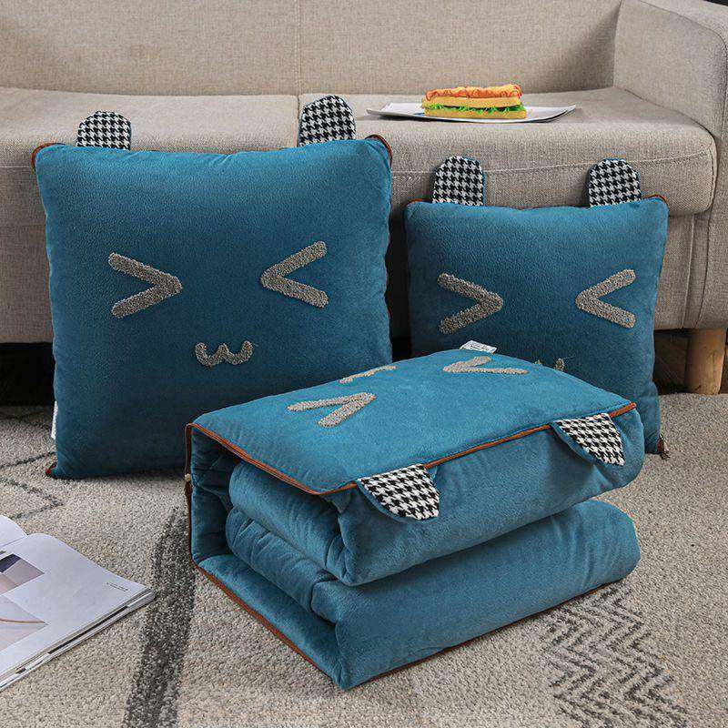 抱枕FUK午被子两用汽车载车内办四公室毯子二合一靠枕睡头季通用,居家布艺,抱枕被,淘宝优惠券,粉丝福利购,淘宝优惠卷