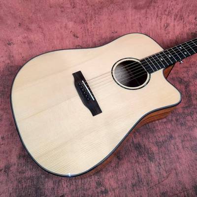 工厂直销木寸制4DC桶1云杉桃花面芯他民谣吉亮光单guitar小吉他乐