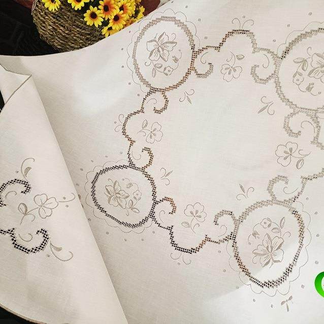 抽花发鲁绣扎HYuklksu目绣纱M布85C方巾冰箱盖巾桌布台布沙巾