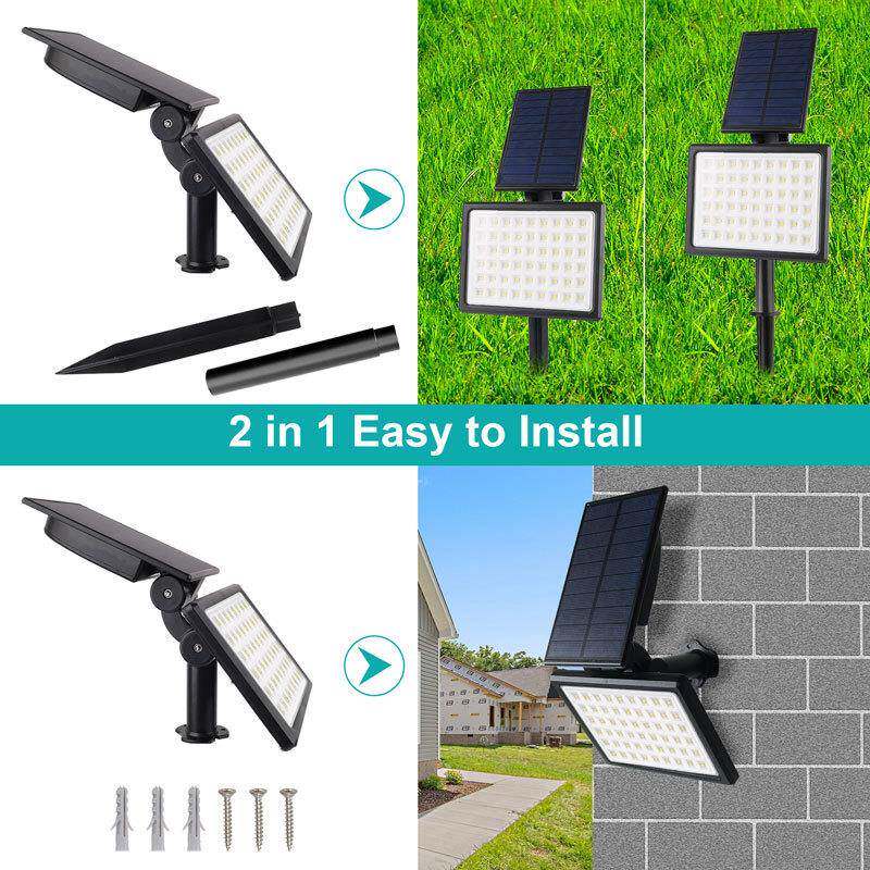 阳能户外院太灯防光水54TS-G0902LED投灯花庭园草坪灯可壁装高亮