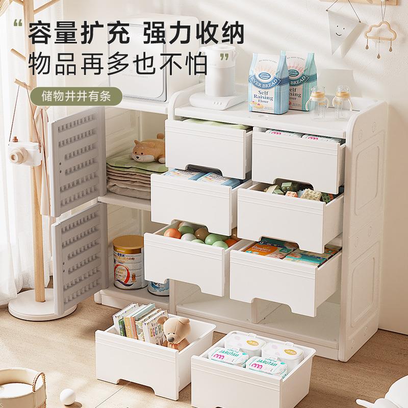 童喂养台家收纳柜玩具置物架用儿用品宝儿宝衣柜糖287婴米启储物