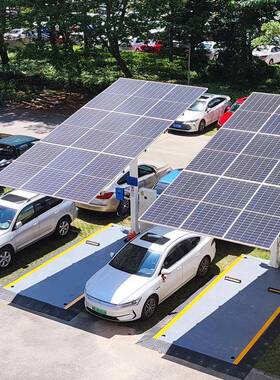 汽车流充电桩太阳能发电系统YVG新能源电源站光储直直充电站头工