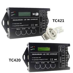 tc20五路输出时间可编辑控4开器le制d智能TC420定时关灯具照明控