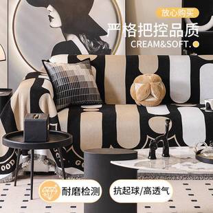 通用防滑雪尔奢沙片发保护套qingnang罩一式 尼轻沙发盖布巾四季 全