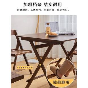 G3YN折叠子餐桌家用小桌方桌出租F77HHHH8携房可小户型简易正方形