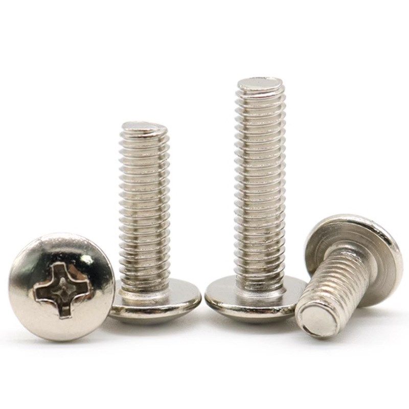 镀镍TM大扁头螺丝十字机丝t螺钉蘑菇头螺丝钉半圆头螺栓M3/M4/M5