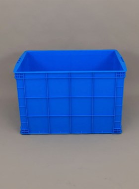 黄色大号周转箱型号755箱内t径755*525*490库房用可配盖周转箱