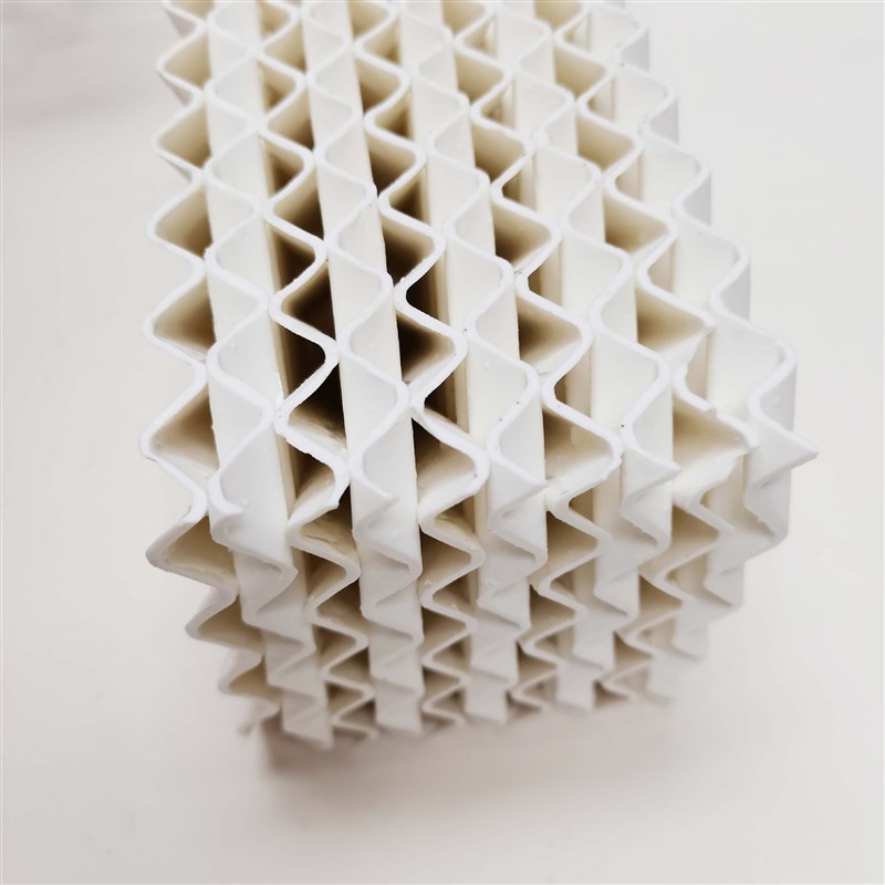 【任意直径大小可做】陶瓷u波纹片陶瓷规整波纹填料化工塔用填料