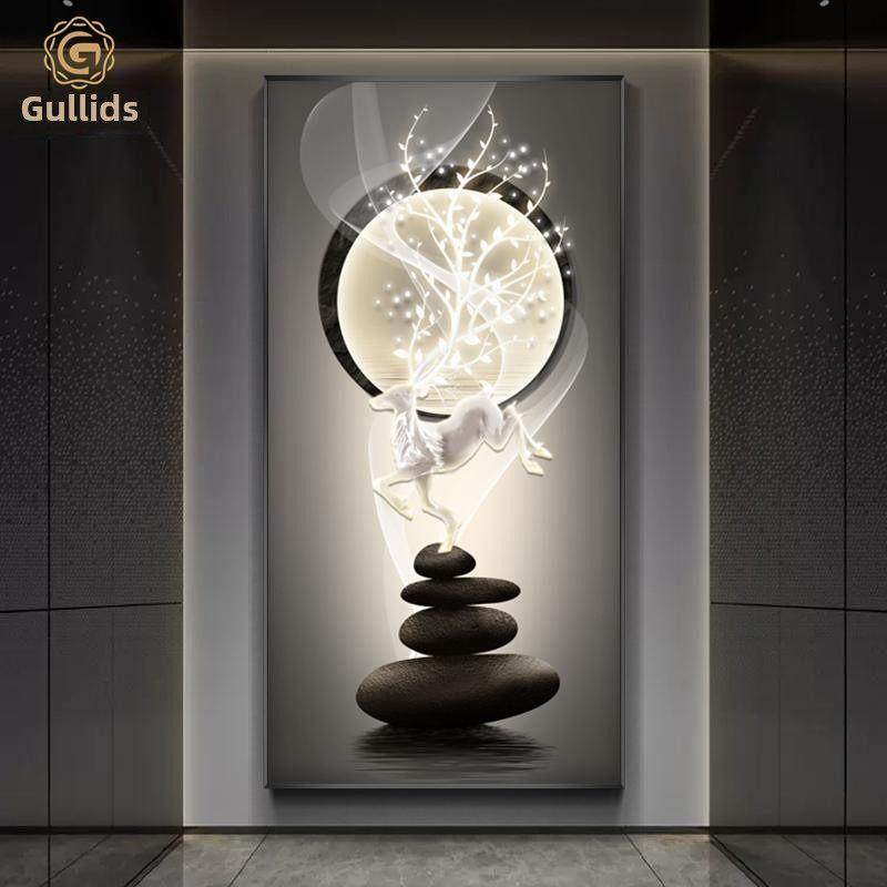 入户玄关装饰画2025新款高级感九鱼图走廊过道尽头墙壁画简约挂画,家居饰品,现代装饰画,淘宝优惠券,粉丝福利购,淘宝优惠卷