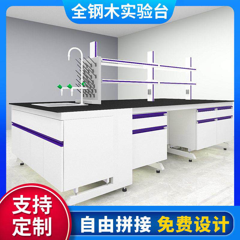 实验台实验室工作台钢木边台中央台操作台试验台通风柜化学实验桌
