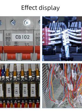 凯标/丽标线号机N1200/C-280E/C-280T标签贴纸6/9/12MM 白色/黄色