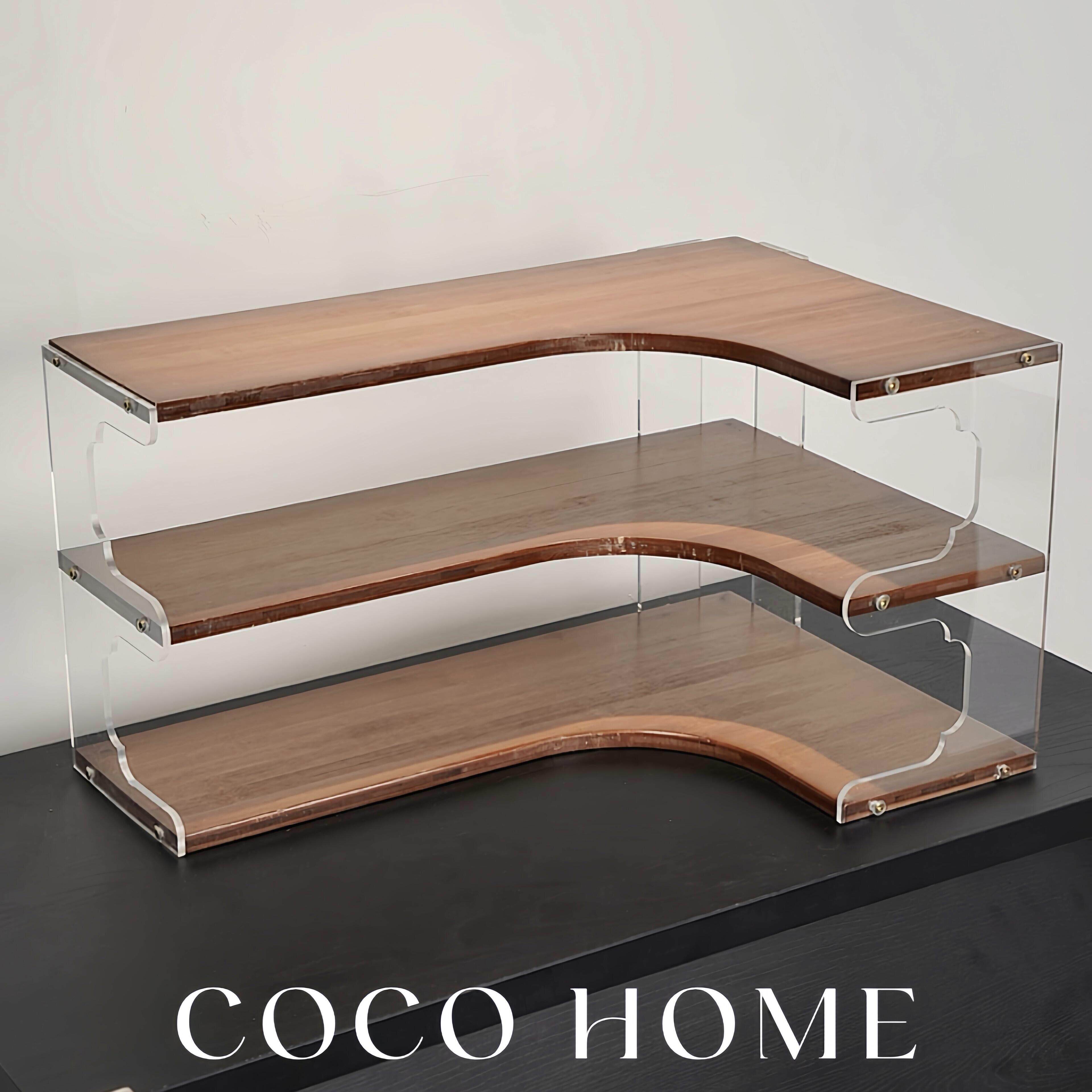 轻奢高级感杯子置物架桌面转角水杯架茶具茶杯整理架咖啡角餐柜