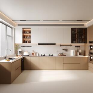 304不锈钢厨房橱柜整体柜定制一体家用储物柜碗柜灶台柜水槽柜