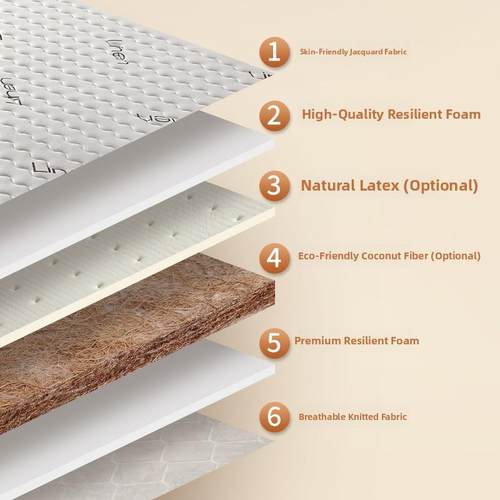 椰子棕榈床垫天然硬垫家庭卧室硬棕榈租赁特别腰保护和脊柱保护10