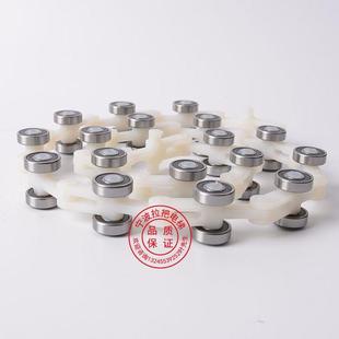 扶梯回转链17节24节滑轮群组回旋链扶手带滑轮群双叉单叉电梯配件