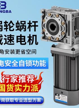 蜗轮蜗杆减速电机RV30RV40RV50RV63RV75铜芯马达转角式调速电动机