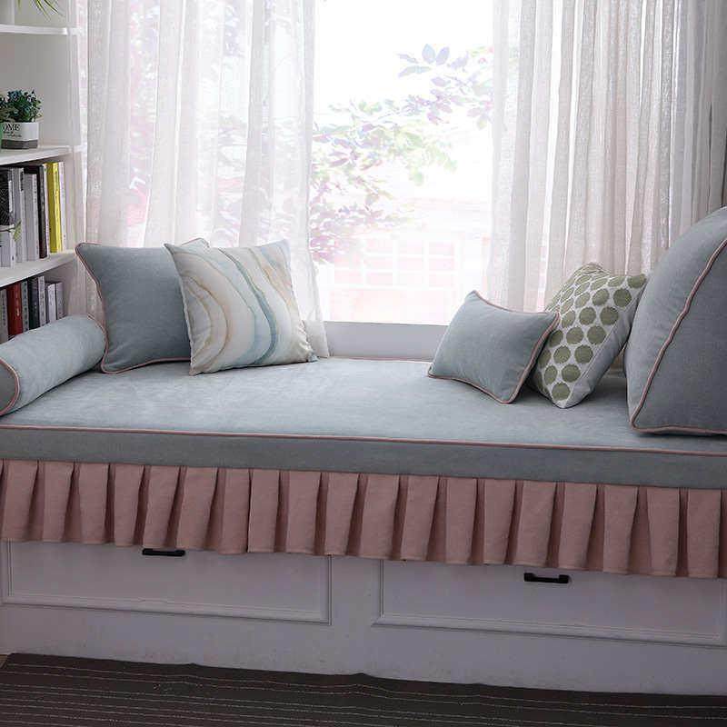 飘窗垫窗台垫定制椰棕乳胶垫四季通用榻榻米可拆洗2024新款窗台垫