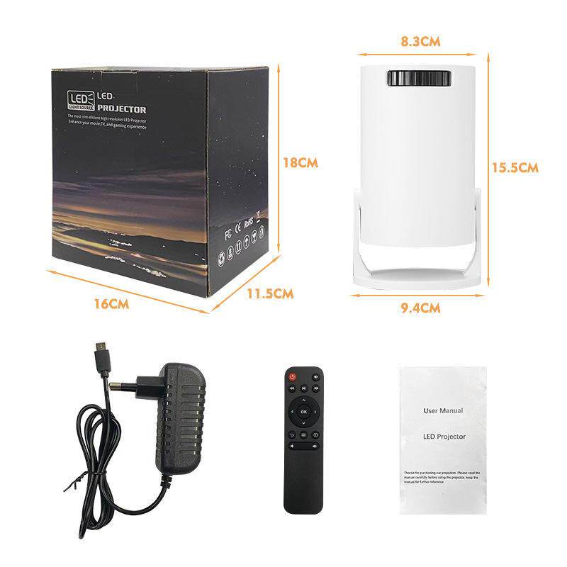 HY300Mini小型有线手机同屏便携式投影仪实用清晰迷你家同屏爆款