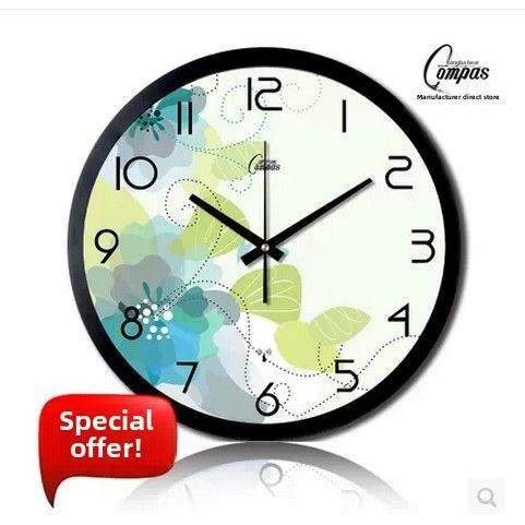 康巴丝挂钟客厅卧室静音钟表创意个性艺术金属钟钟饰挂表客厅挂钟