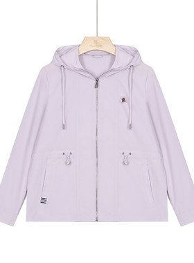 保罗彼得 专柜同款 女士舒适休闲百搭运动简约连帽外套SKDA73070