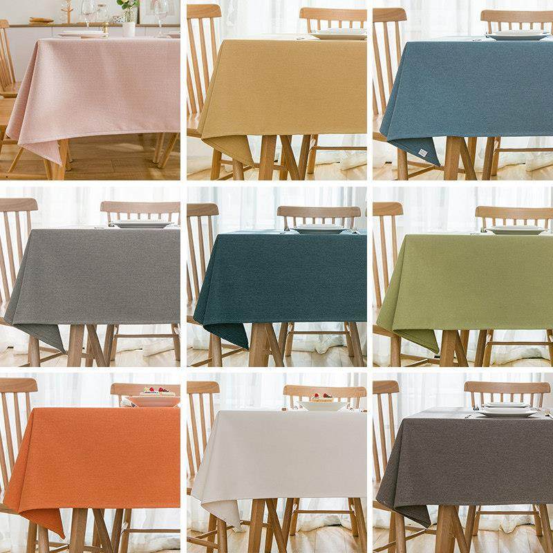 纯色桌布棉麻布艺会议桌盖巾台布亚麻现代盖布餐桌布简约素色布,居家布艺,桌布,淘宝优惠券,粉丝福利购,淘宝优惠卷