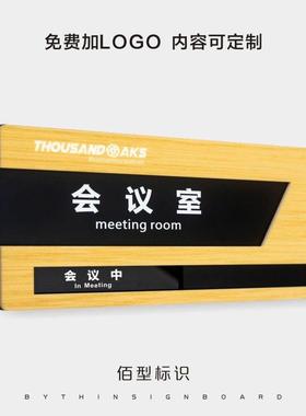 可更换式会议室门牌定制科室牌总经理办公室标牌标识牌医院学校指