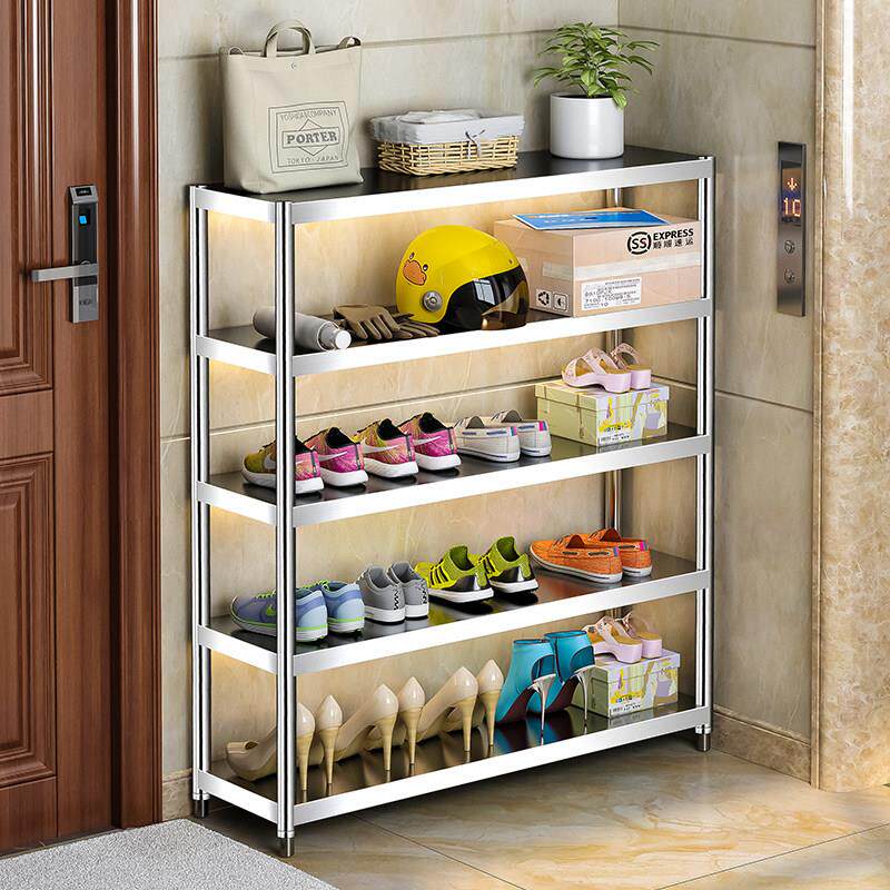 不锈钢鞋架简易出租房屋户外节省空间储物架儿童鞋柜宿舍鞋架储物