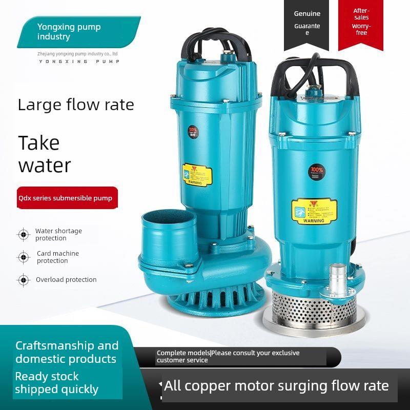 家用潜水泵纯铜220V全套水泵大全农用扬程抽水电机小型灌溉流量大