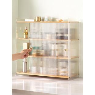 桌面收纳盒收纳柜茶具展示柜子餐具化妆品厨房水杯子置物架储物柜