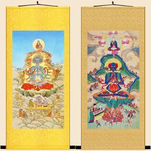 明清古画、水陆画、鬼王脸、天神造像画、中国风画卷挂画、绢布画