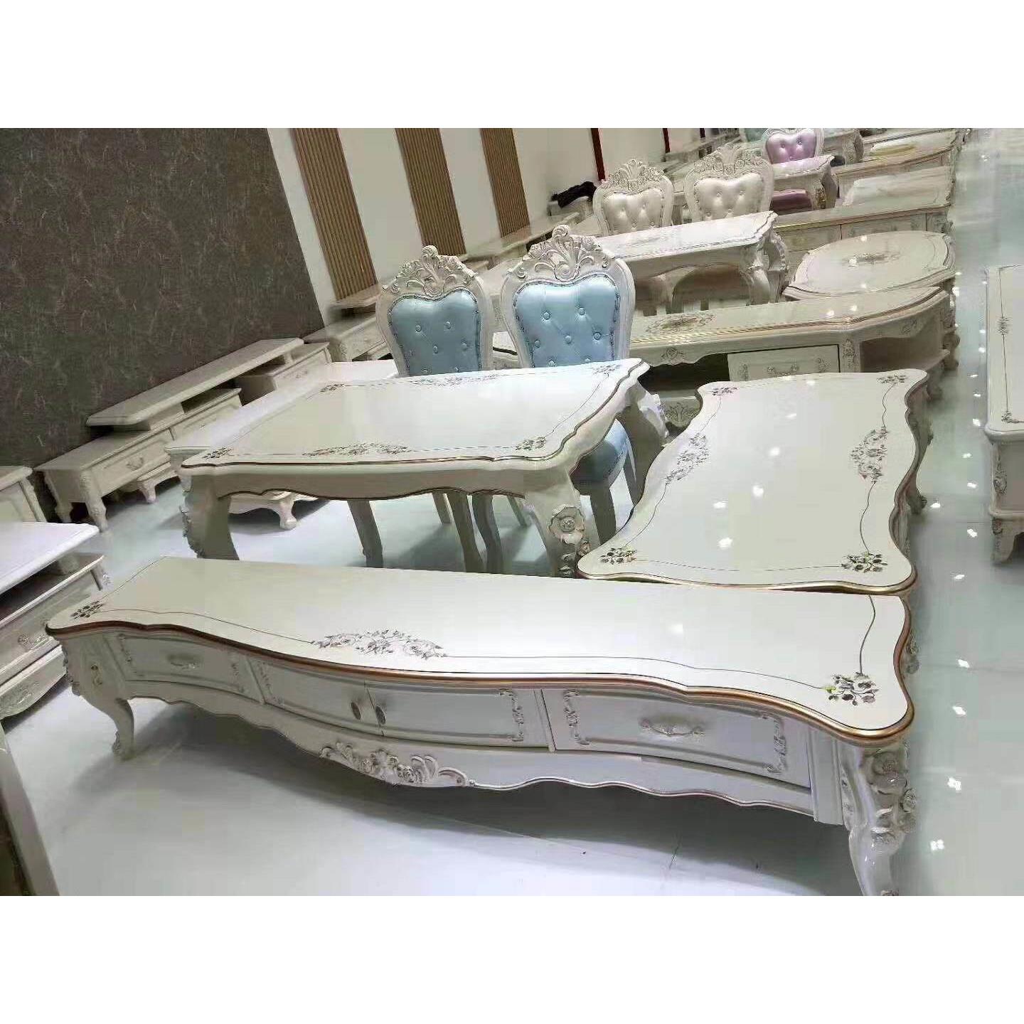 采购产品欧式咖啡桌，电视柜，餐桌椅，客厅组合家具，零售新式简