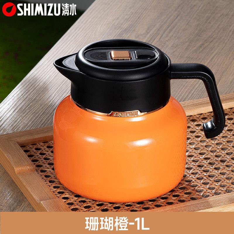 清水保温壶316不锈钢焖茶壶带过滤闷老白茶时尚家用保温壶大容量