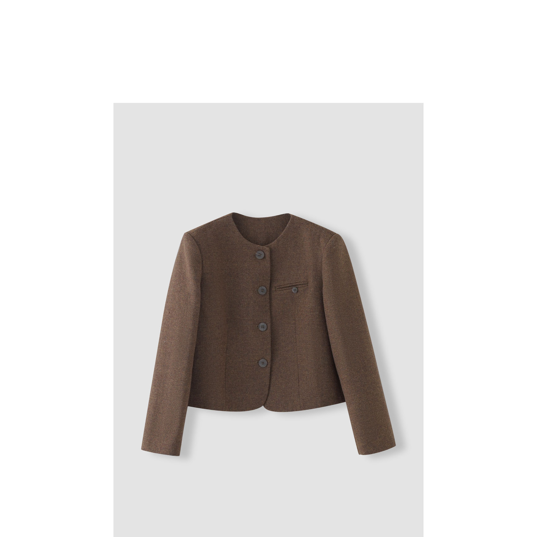 小黑妞专享 篙密羊毛立裁时装廓形感毛呢西装外套女AXZX037X