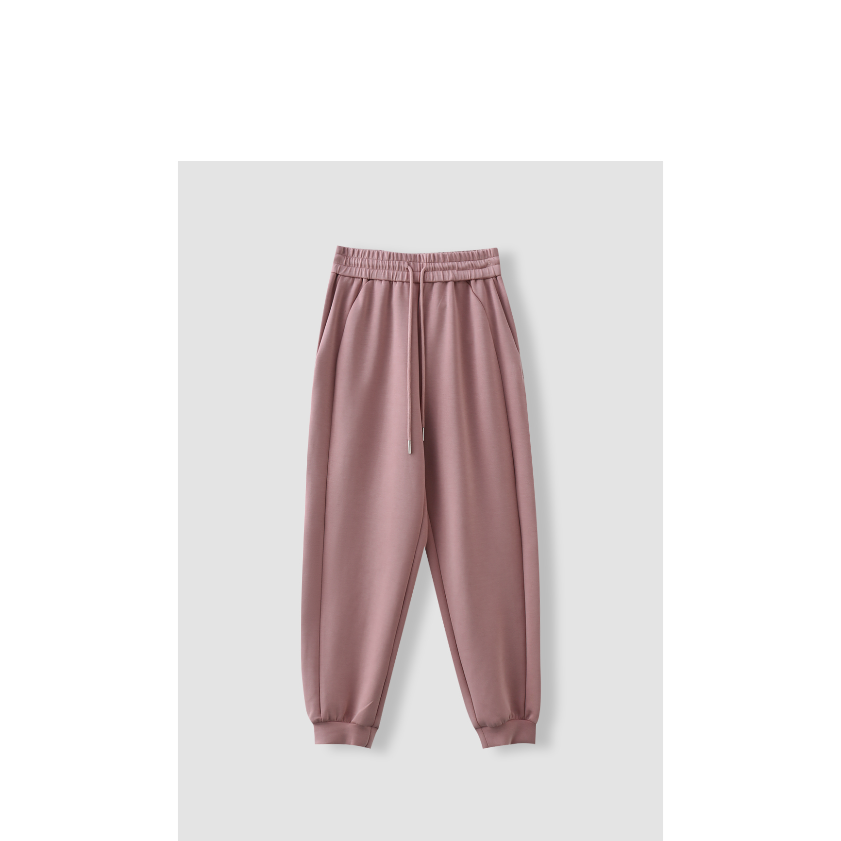 小黑妞专享 舒爽垂柔莫代尔抽绳束脚卫裤SXZM066X