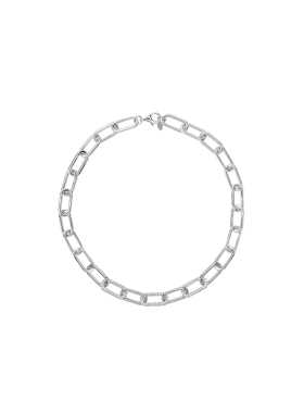 ARTE/艾尔蒂TOGGLE系列ChunkyLink银色/金色扣环项链