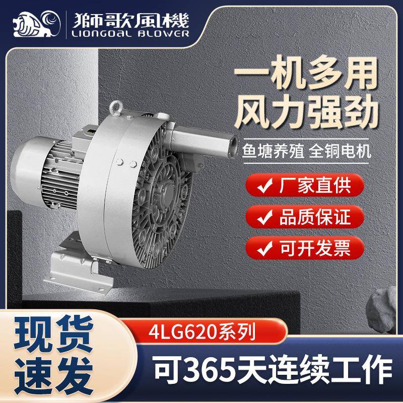 4LG620漩涡气泵大功率鼓风机污水处理微孔印刷高压吹吸用风机
