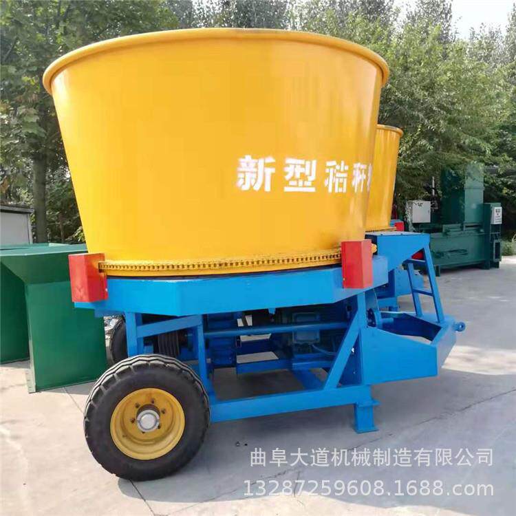 不卡机的草捆粉碎机 青料干料圆盘粉碎机 秸秆圆捆碎草机