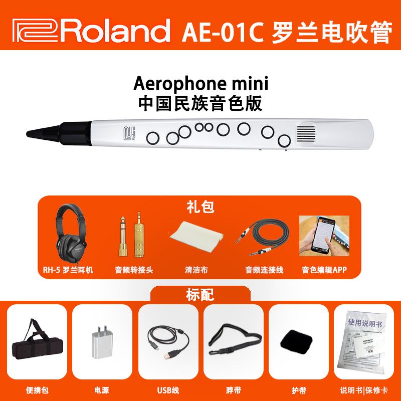 正品R学oland罗兰电吹管电子5萨克斯AE-管01C AE-0C老年人初乐民