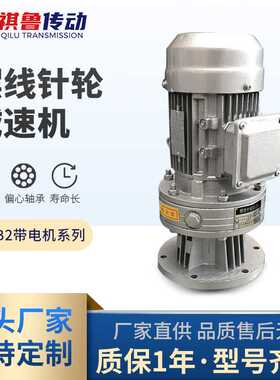 摆线针轮减速机XLWB2系列立式减速器硬齿面带电机低噪音