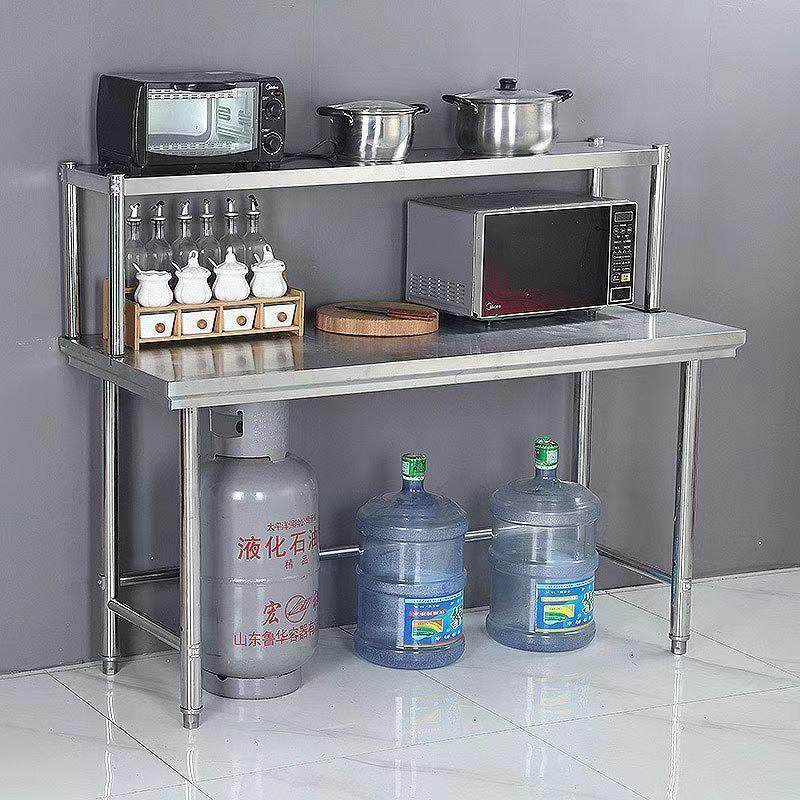 不锈钢工作台厨房专用多层操作台剁肉切菜桌子特厚桌子灶台加调料,五金/工具,工作台/防静电工作台/重型工作台,淘宝优惠券,粉丝福利购,淘宝优惠卷