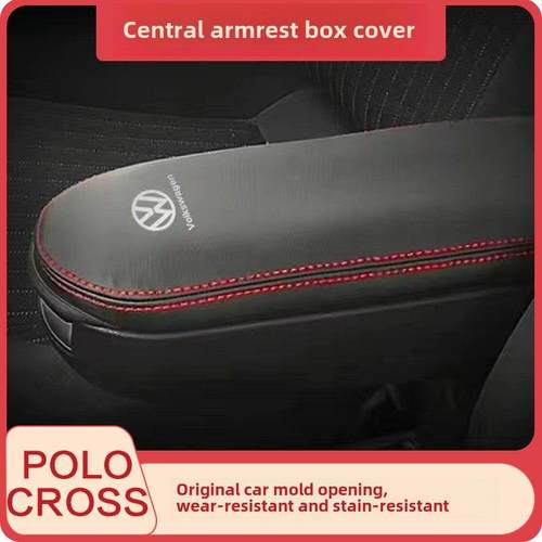 适用于07-18款大众POLO CROSS波罗中央扶手箱套手扶箱保护皮套垫