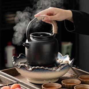 烧水茶壶电陶炉烤茶炉煮茶器耐热泡茶壶 围炉煮茶家用室内全套中式