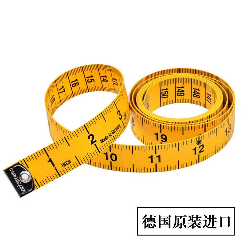德国原装进口尺子皮尺软尺量衣尺裁缝尺三围腰围尺2米软尺身高尺