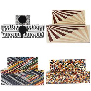 简约现代木质烤漆首饰盒样板房卧室样品屋展示中心衣帽间家居收纳