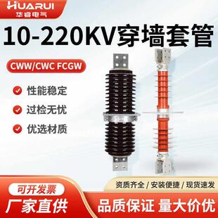 CWC-CWW20KV-35KV/2500-4000A户外电站高压穿墙套管10KV铜棒陶瓷