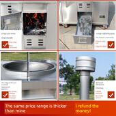 柴火灶新款 农村家用烧木柴厨房户外移动不锈钢加厚高端多功能灶台