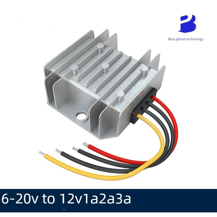 电源转换器12V至12V1A2A3A直流稳压器6-20V至12V降压稳压器模块