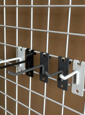 灰色挂钩黑色网架钩子外资手套手机配件挂钩铁丝网配件网格收纳勾