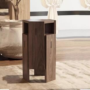 黑胡桃木可叠放凳子家用聚会客人换鞋组合凳实木折叠堆放收纳椅子