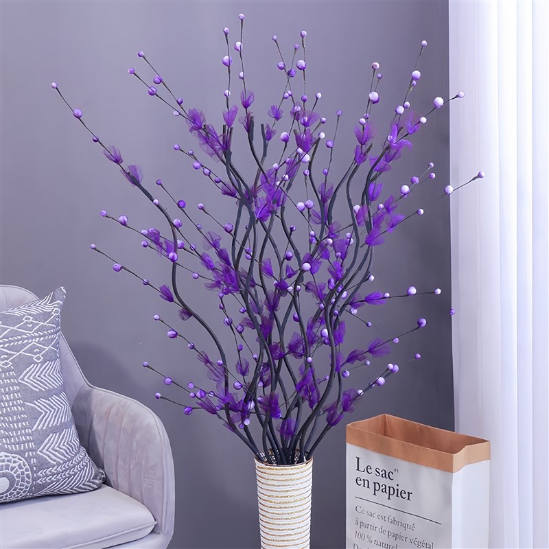 发财果仿真花客厅摆设假花干花束新年装饰品乔迁之喜新居布置用品